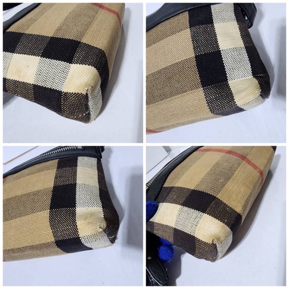 Authentic Burberry House Check Shoulder Bag Beige/Black - Picture 12 of 15